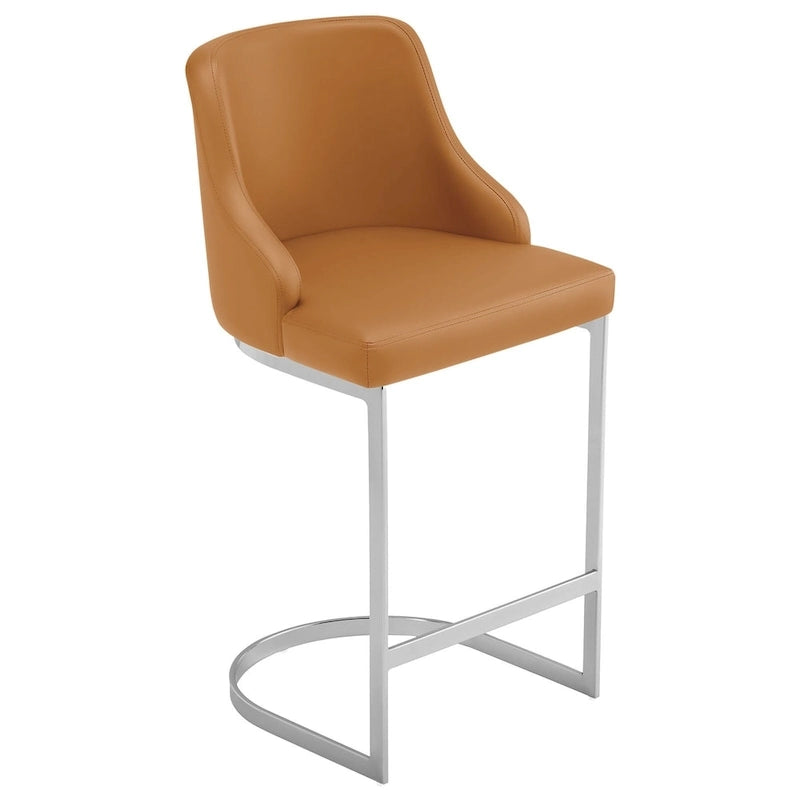Tabouret de bar en velours/simili cuir, tabourets de comptoir (lot de 3) - 48 L x 52 P x 93 H cm