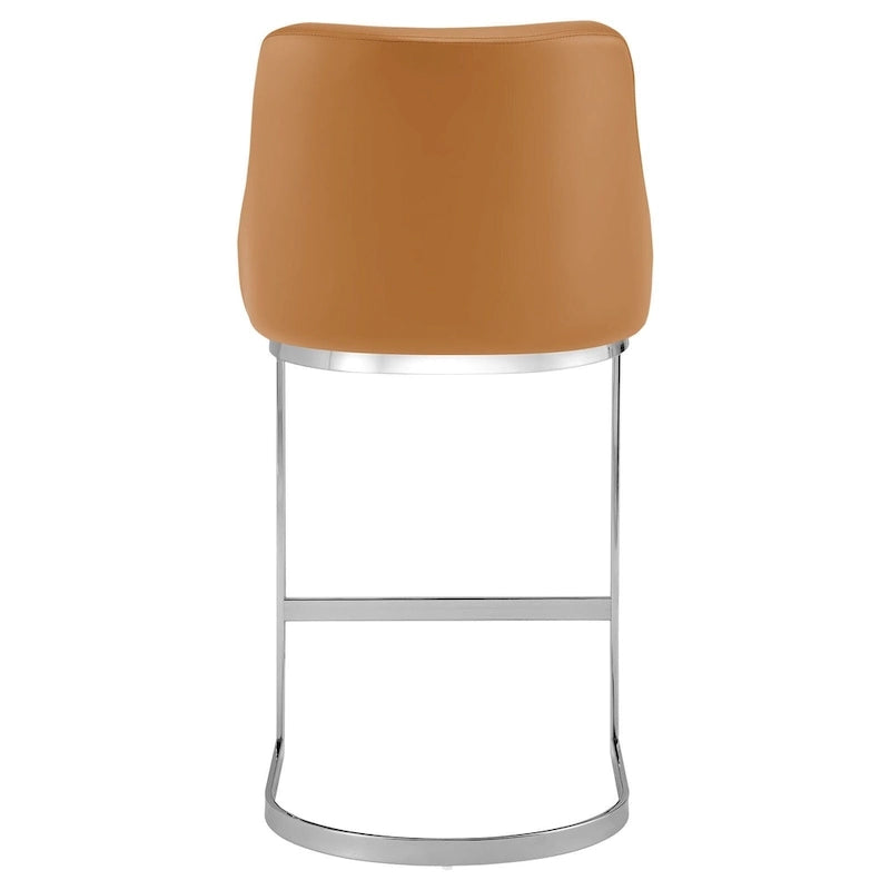 Tabouret de bar en velours/simili cuir, tabourets de comptoir (lot de 3) - 48 L x 52 P x 93 H cm