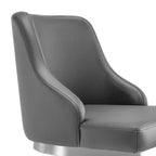 Tabouret de bar en velours/simili cuir, tabourets de comptoir (lot de 3) - 48 L x 52 P x 93 H cm