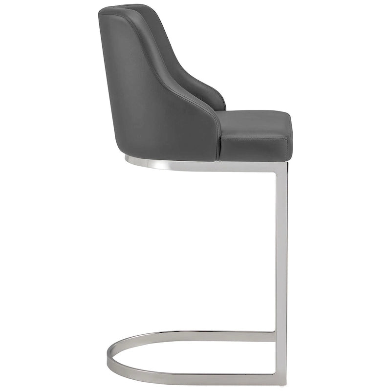 Tabouret de bar en velours/simili cuir, tabourets de comptoir (lot de 3) - 48 L x 52 P x 93 H cm