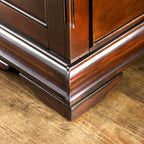 Commode traditionnelle en merisier massif à 6 tiroirs