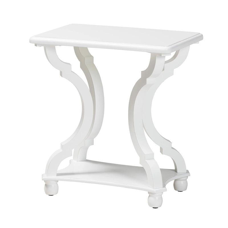 Table d'appoint en bois classique et traditionnelle