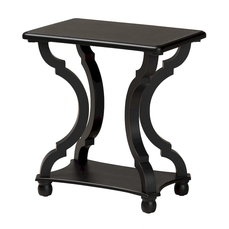 Table d'appoint en bois classique et traditionnelle