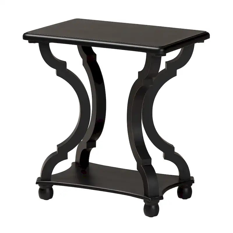 Table d'appoint en bois classique et traditionnelle