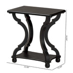 Table d'appoint en bois classique et traditionnelle