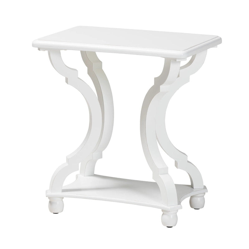 Table d'appoint en bois classique et traditionnelle