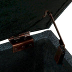 Pouf de rangement de luxe carré de 32 pouces