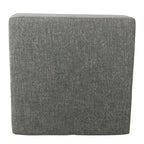 Pouf de rangement de luxe carré de 32 pouces