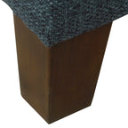 Pouf de rangement de luxe carré de 32 pouces