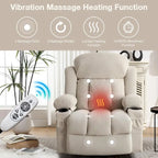 Fauteuils releveurs inclinables, Chaleur et massage, Port USB, Télécommande
