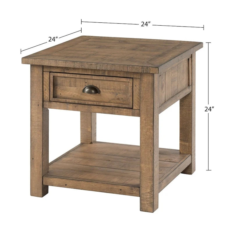 Table d'appoint en bois massif