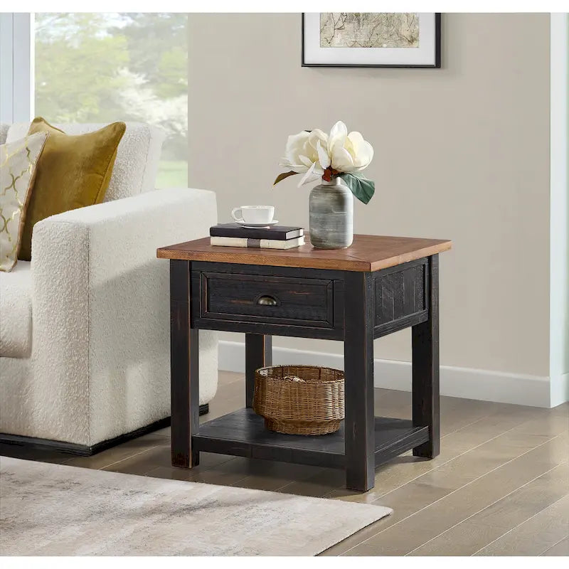 Table d'appoint en bois massif
