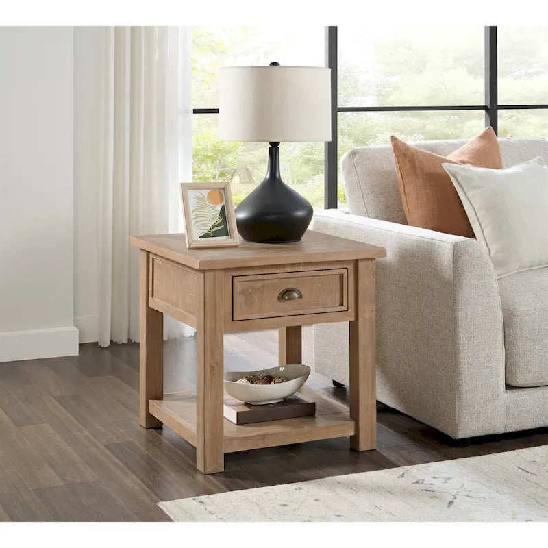 Table d'appoint en bois massif