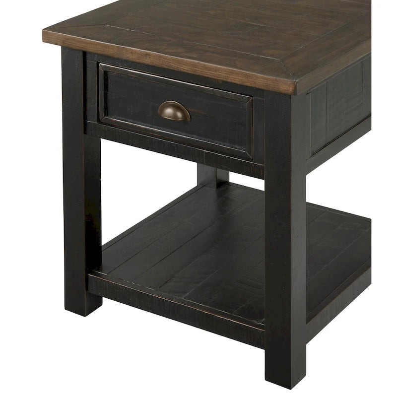 Table d'appoint en bois massif