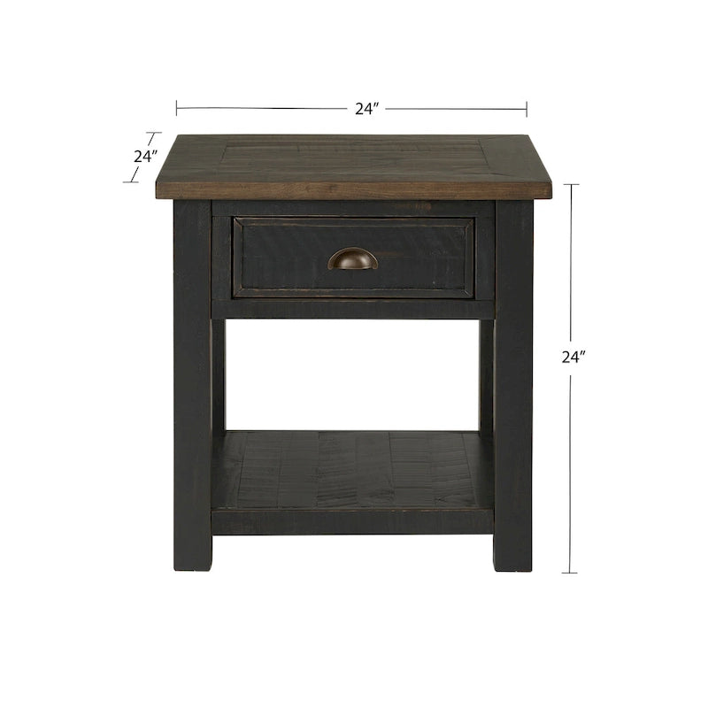 Table d'appoint en bois massif