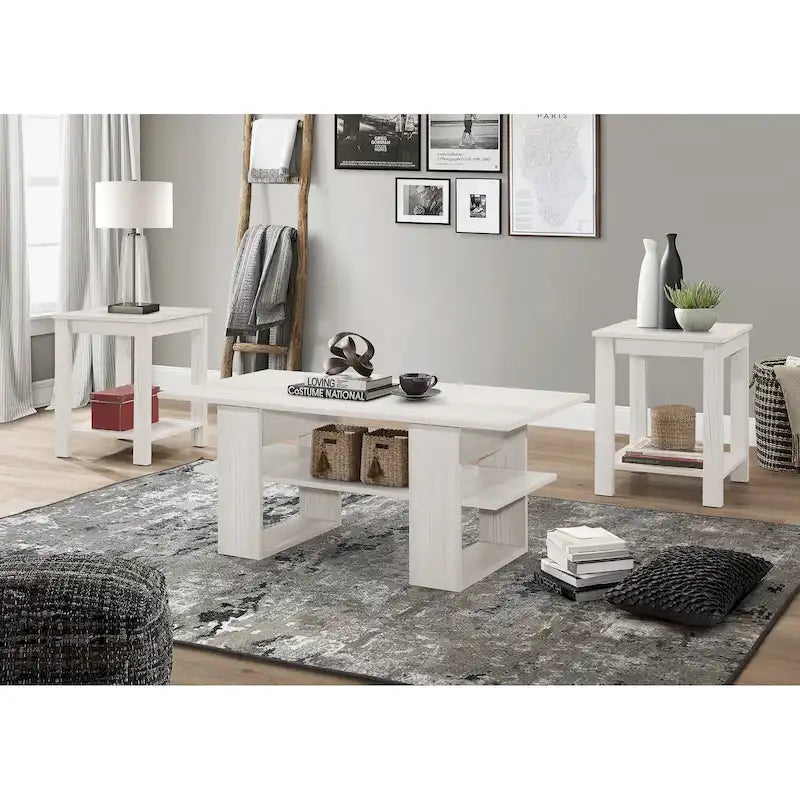 Table basse avec 2 tables d'appoint