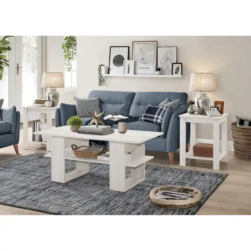 Table basse avec 2 tables d'appoint
