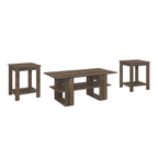 Table basse avec 2 tables d'appoint
