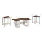 Table basse avec 2 tables d'appoint