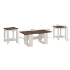 Table basse avec 2 tables d'appoint