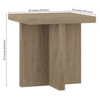 Table d'appoint rectangulaire large de 22 po