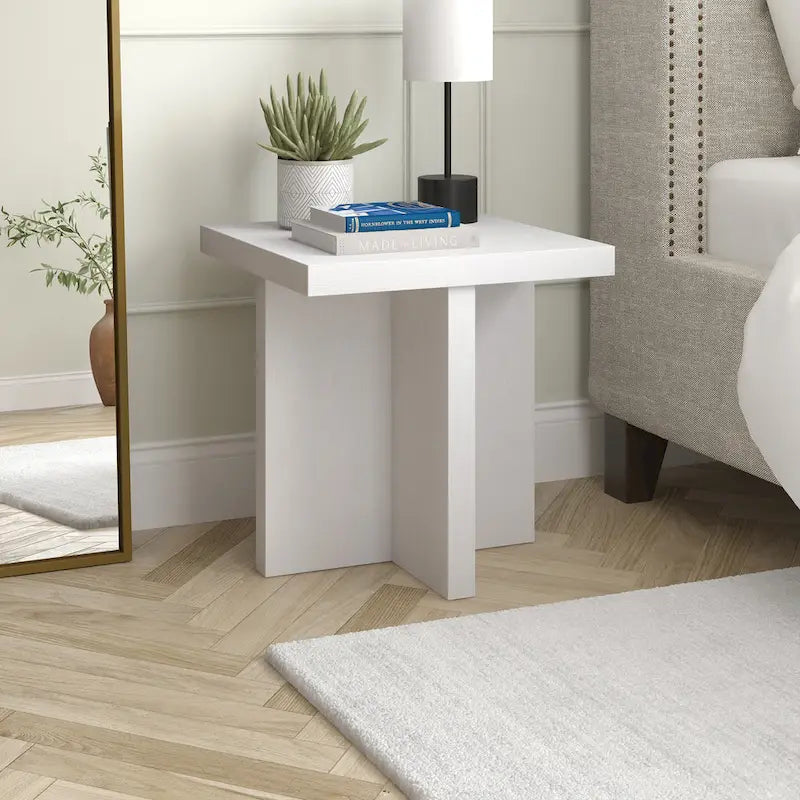 Table d'appoint rectangulaire large de 22 po