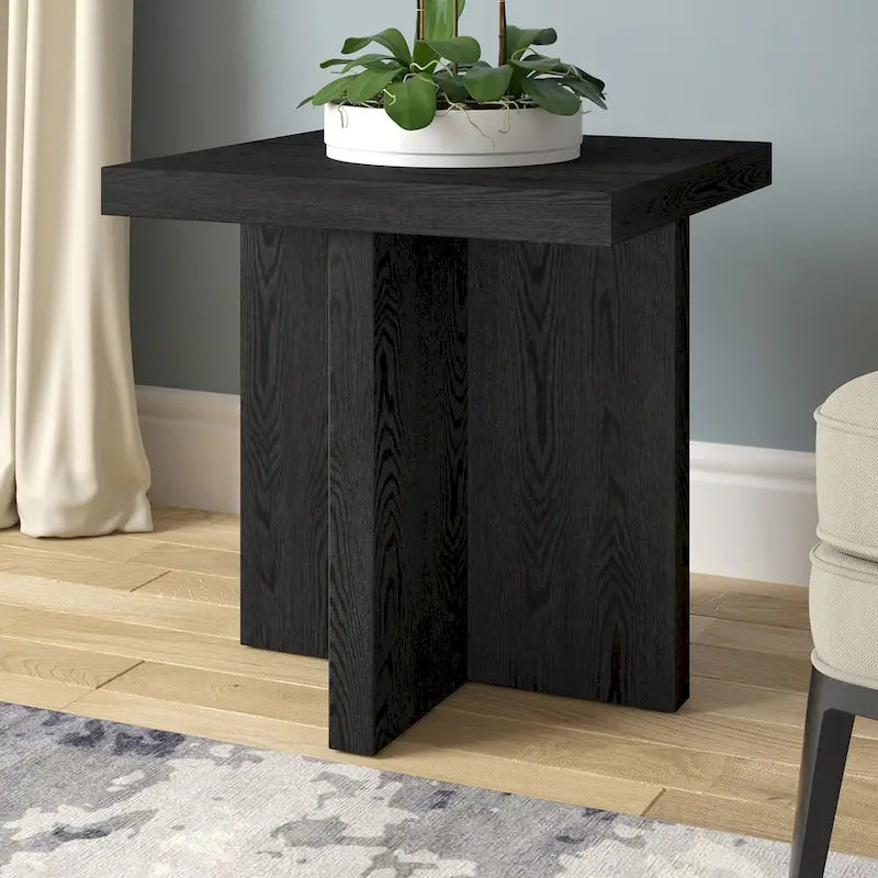 Table d'appoint rectangulaire large de 22 po