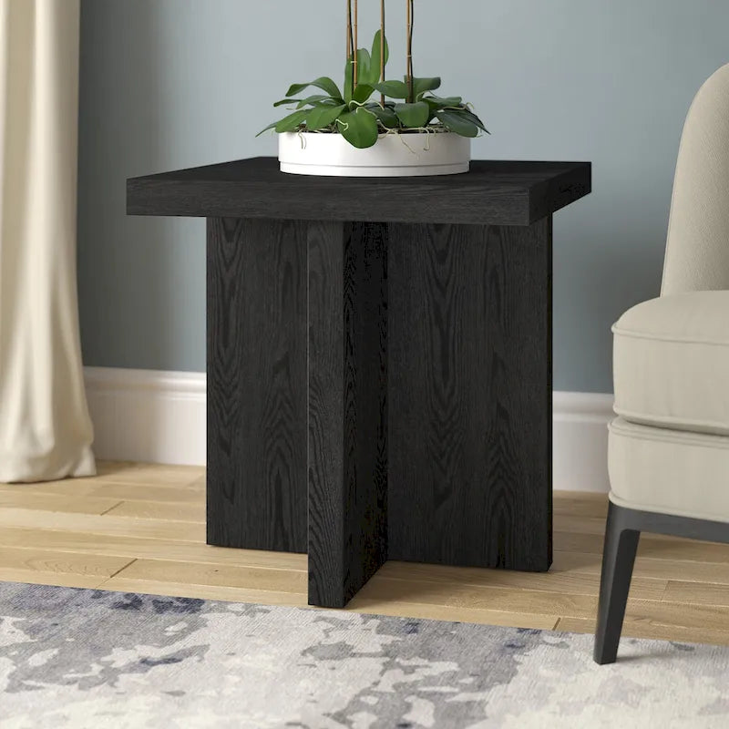 Table d'appoint rectangulaire large de 22 po