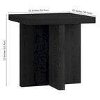 Table d'appoint rectangulaire large de 22 po