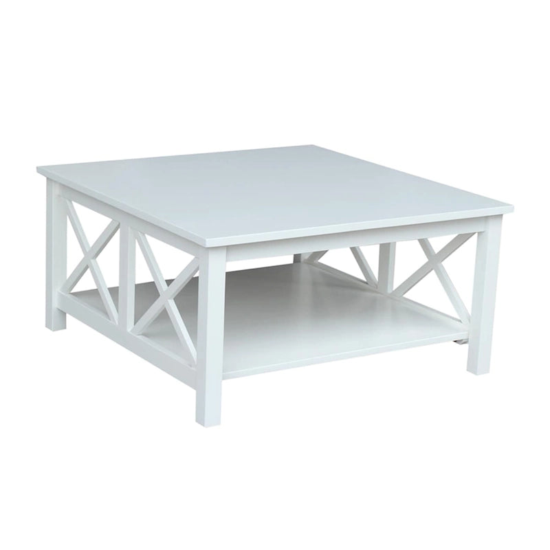 Table basse carrée en bois massif - 36 x 36