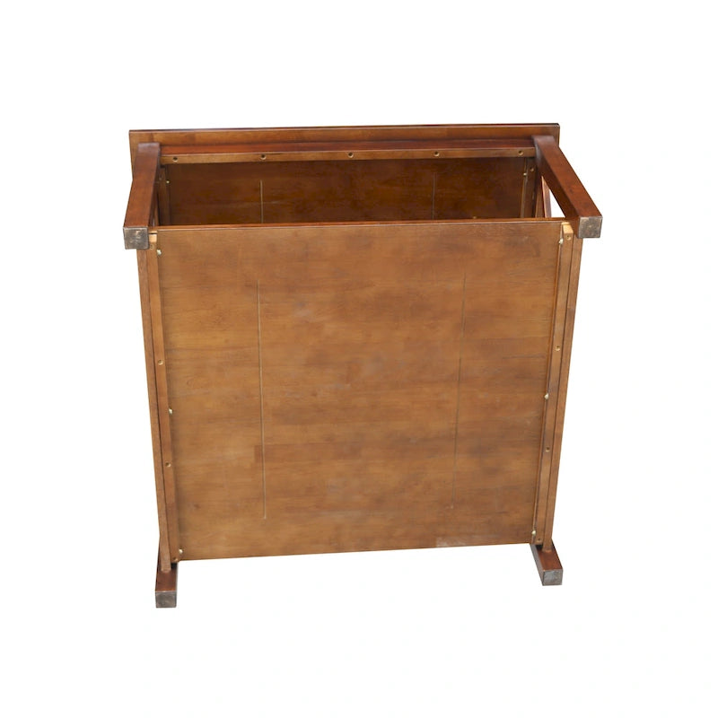 Table basse carrée en bois massif - 36 x 36
