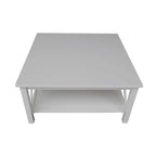 Table basse carrée en bois massif - 36 x 36