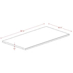 Grande tablette simple 100 % bois massif pour armoires-penderies