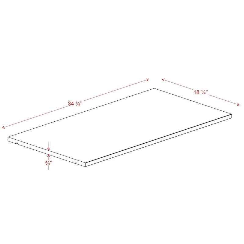 Grande tablette simple 100 % bois massif pour armoires-penderies