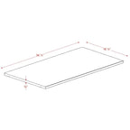 Grande tablette simple 100 % bois massif pour armoires-penderies