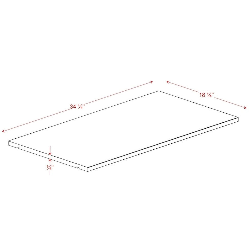 Grande tablette simple 100 % bois massif pour armoires-penderies