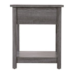 Table de chevet en bois avec 1 tiroir et étagère