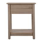 Table de chevet en bois avec 1 tiroir et étagère