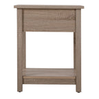 Table de chevet en bois avec 1 tiroir et étagère