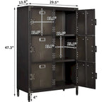 Armoire de rangement métallique à 6 portes