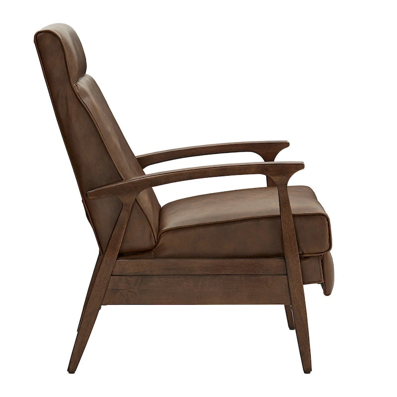 Fauteuil inclinable de style Mid-Century de 25,75 po de large