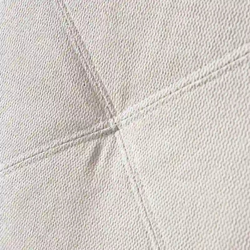 Canapé en similicuir et tissu de lin avec deux coffres de rangement amovibles