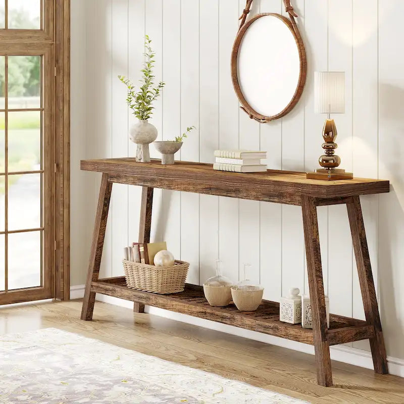 Console de table d'entrée de ferme de 180 cm