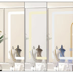 Élégante coiffeuse de maquillage blanche avec miroir réglable Grand bureau