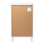 Table de chevet en MDF avec deux tiroirs
