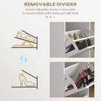 Meuble à chaussures pour entrée, étagère à chaussures étroite avec 3 tiroirs basculants et étagères réglables