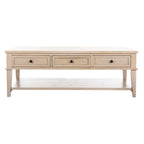 Table basse rectangulaire traditionnelle Sépia - 54 x 23,6 x 19,3