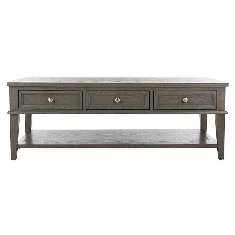 Table basse rectangulaire traditionnelle Sépia - 54 x 23,6 x 19,3