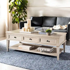 Table basse rectangulaire traditionnelle Sépia - 54 x 23,6 x 19,3