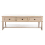 Table basse rectangulaire traditionnelle Sépia - 54 x 23,6 x 19,3